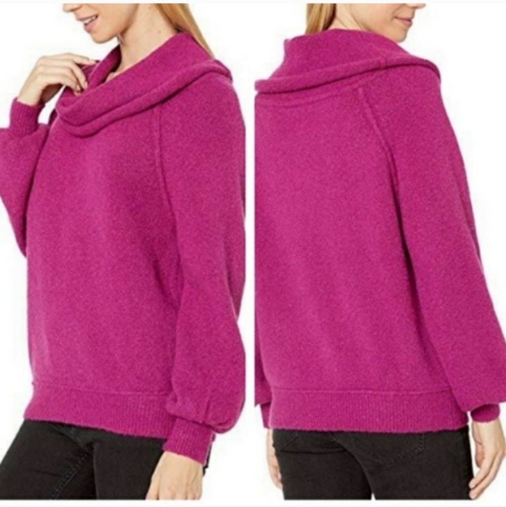 Free People Echo Beach Cowl‎ Neck Pullover Sweater Size Medium